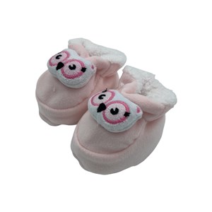Minidamla Kadife Bebek Patiği 45087 Pembe