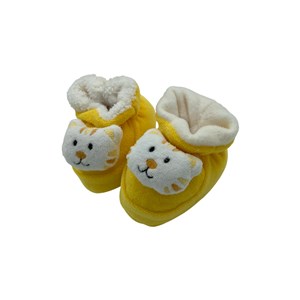 Minidamla Kadife Bebek Patiği 45087 Sarı