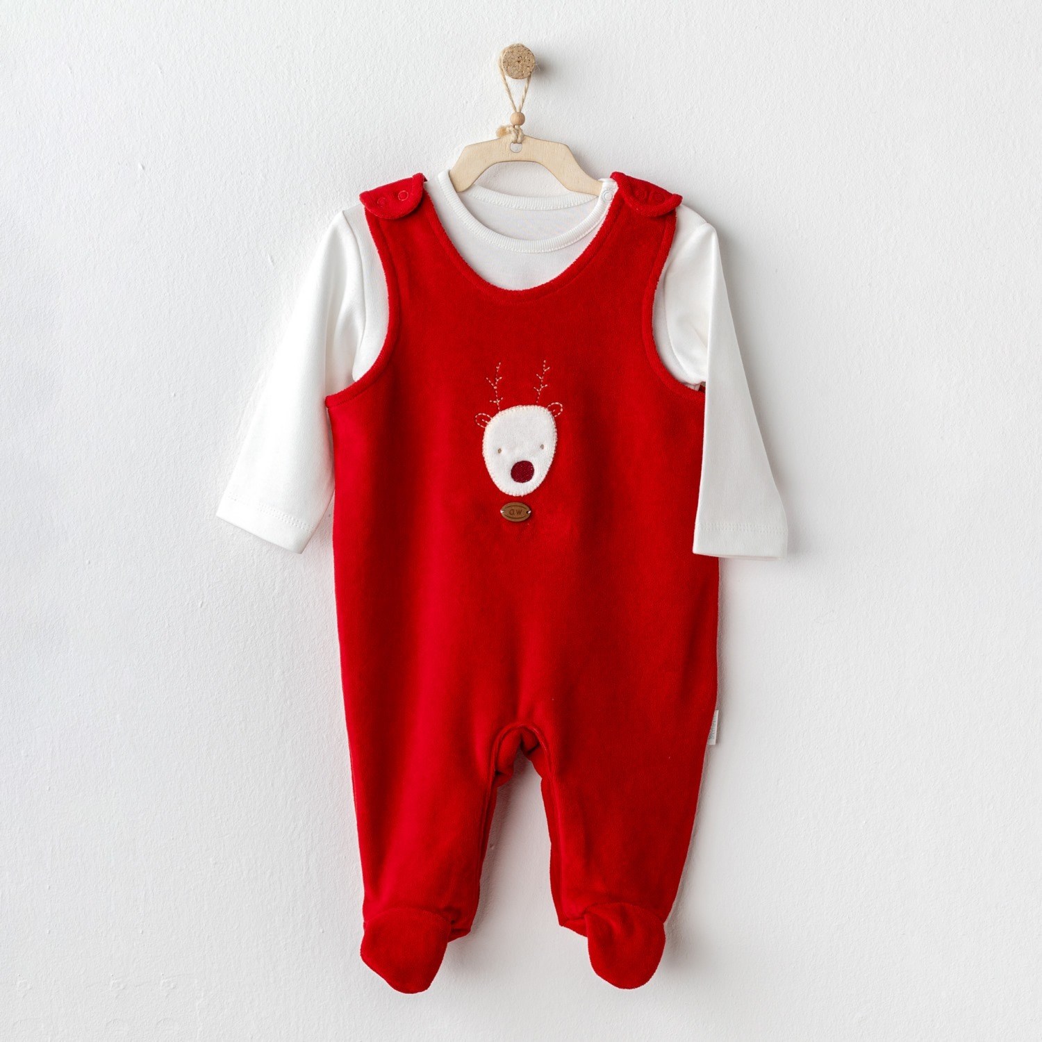 Andywawa Happy New Year Bebek Tulum Takım AC25339 Kırmızı