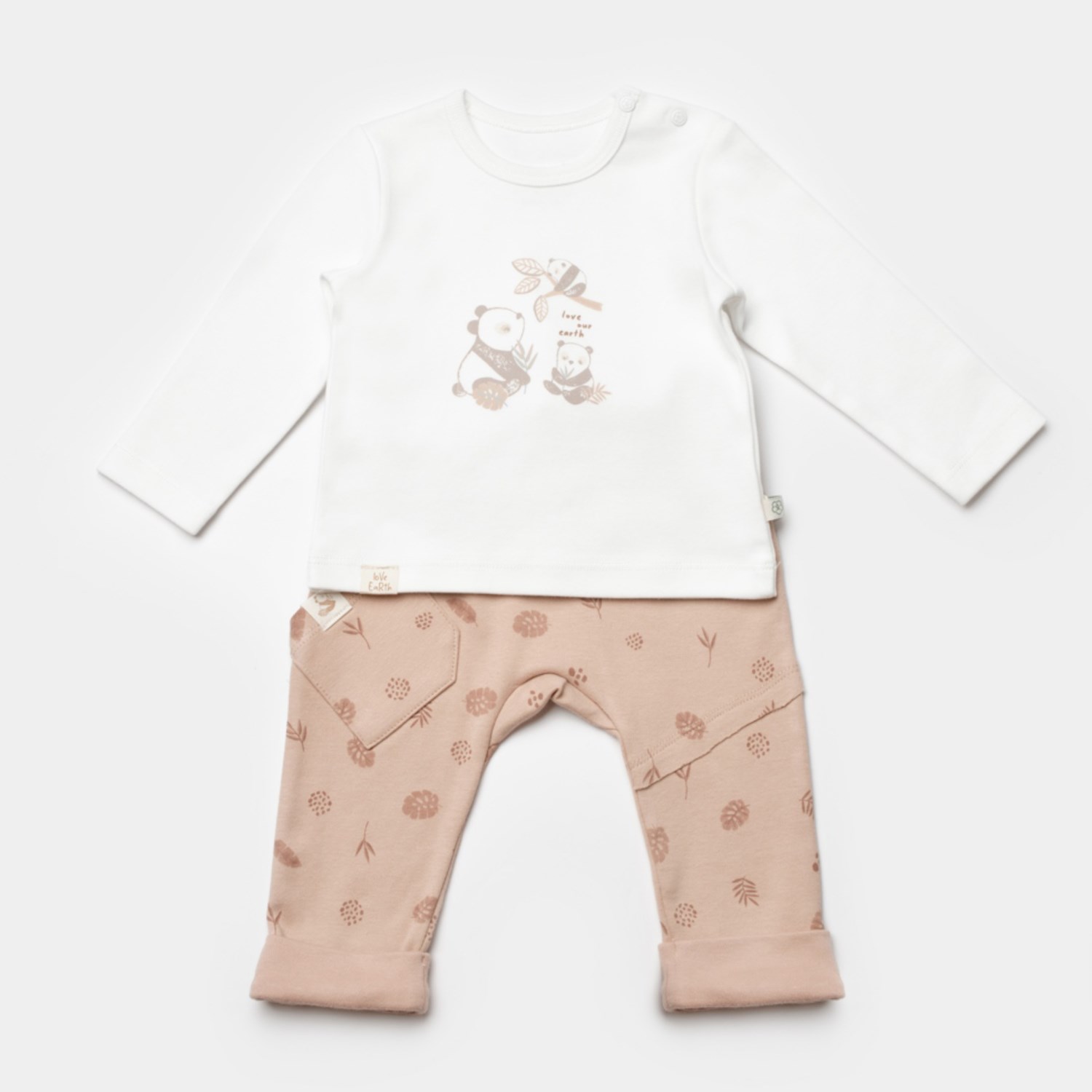 Biorganic Love Our Earth 2'li Bebek Takımı 59817 Mocha