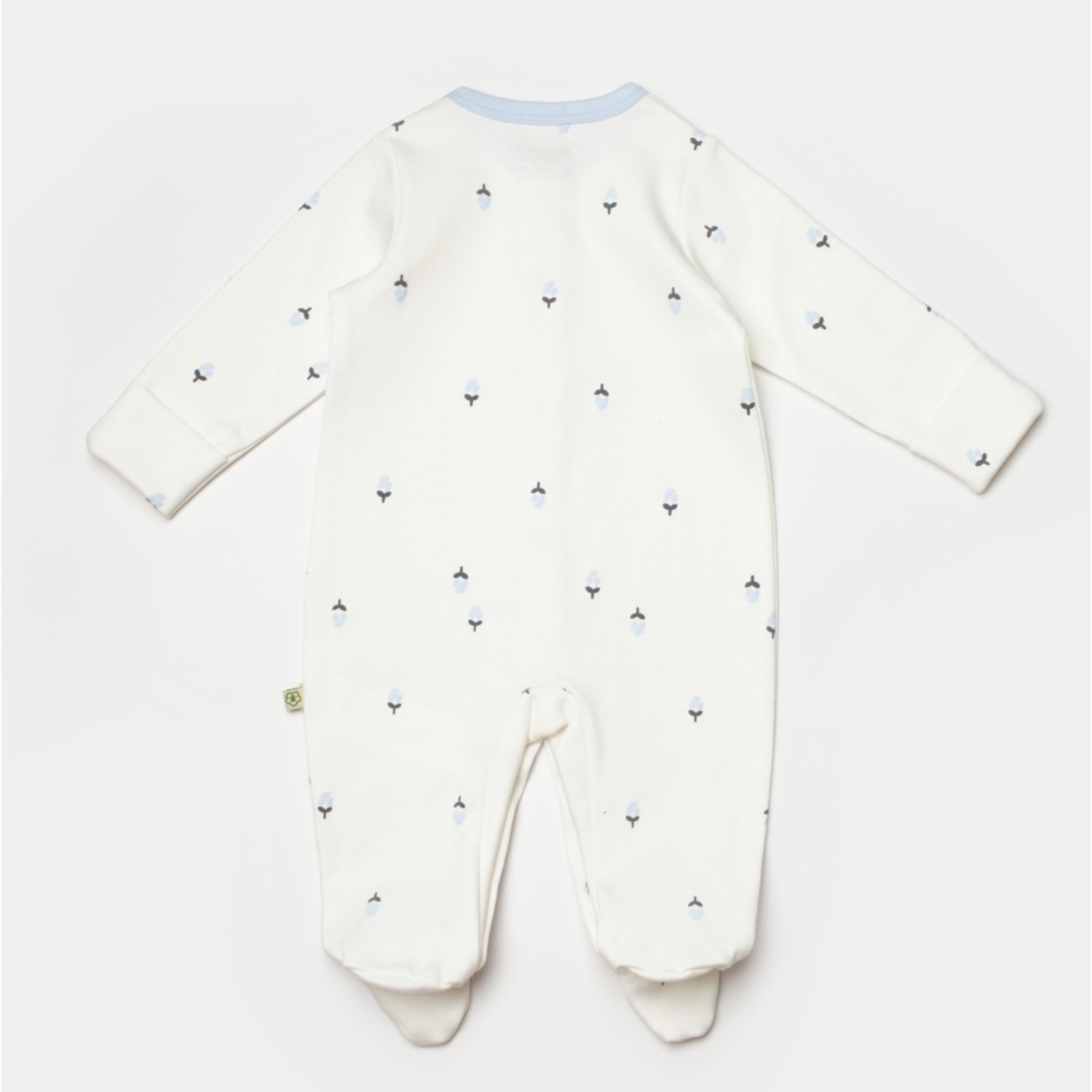 Biorganic Love Floral Yenidoğan Bebek Tulum 60791 Ekru