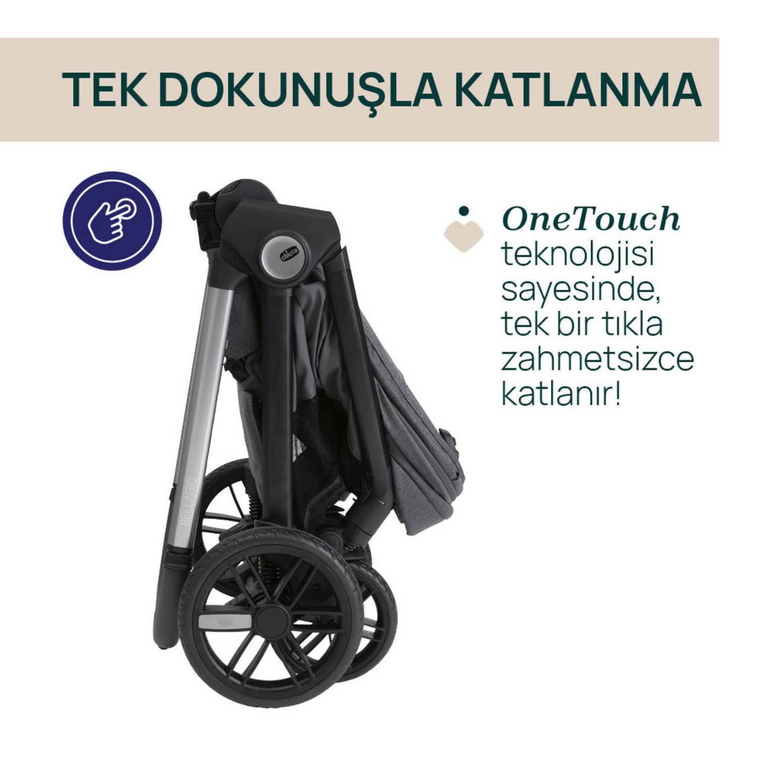 Chicco Bellagio Bebek Arabası Black Satin