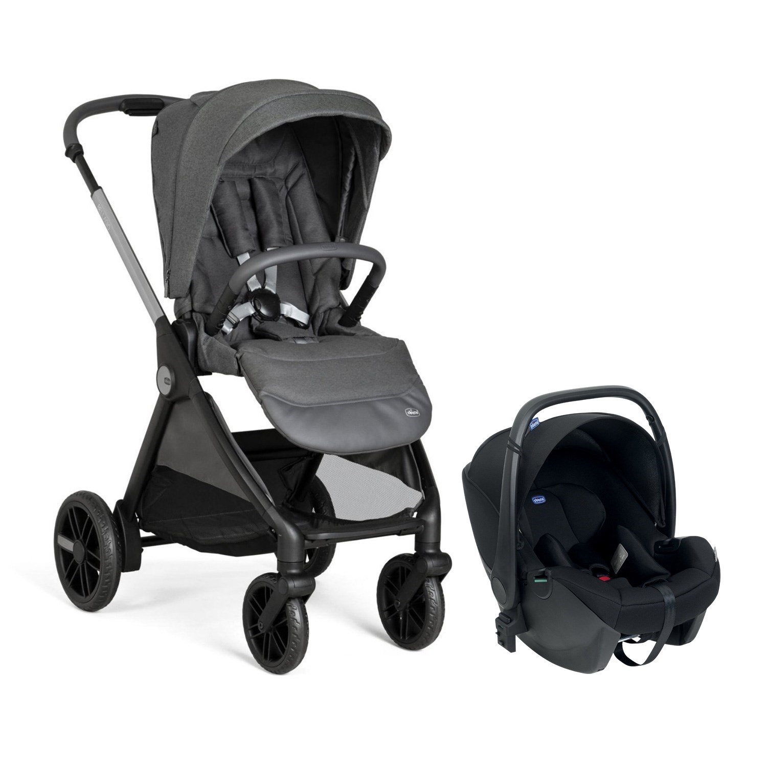 Chicco Duo Bellagio Travel Sistem Bebek Arabası Black Satin