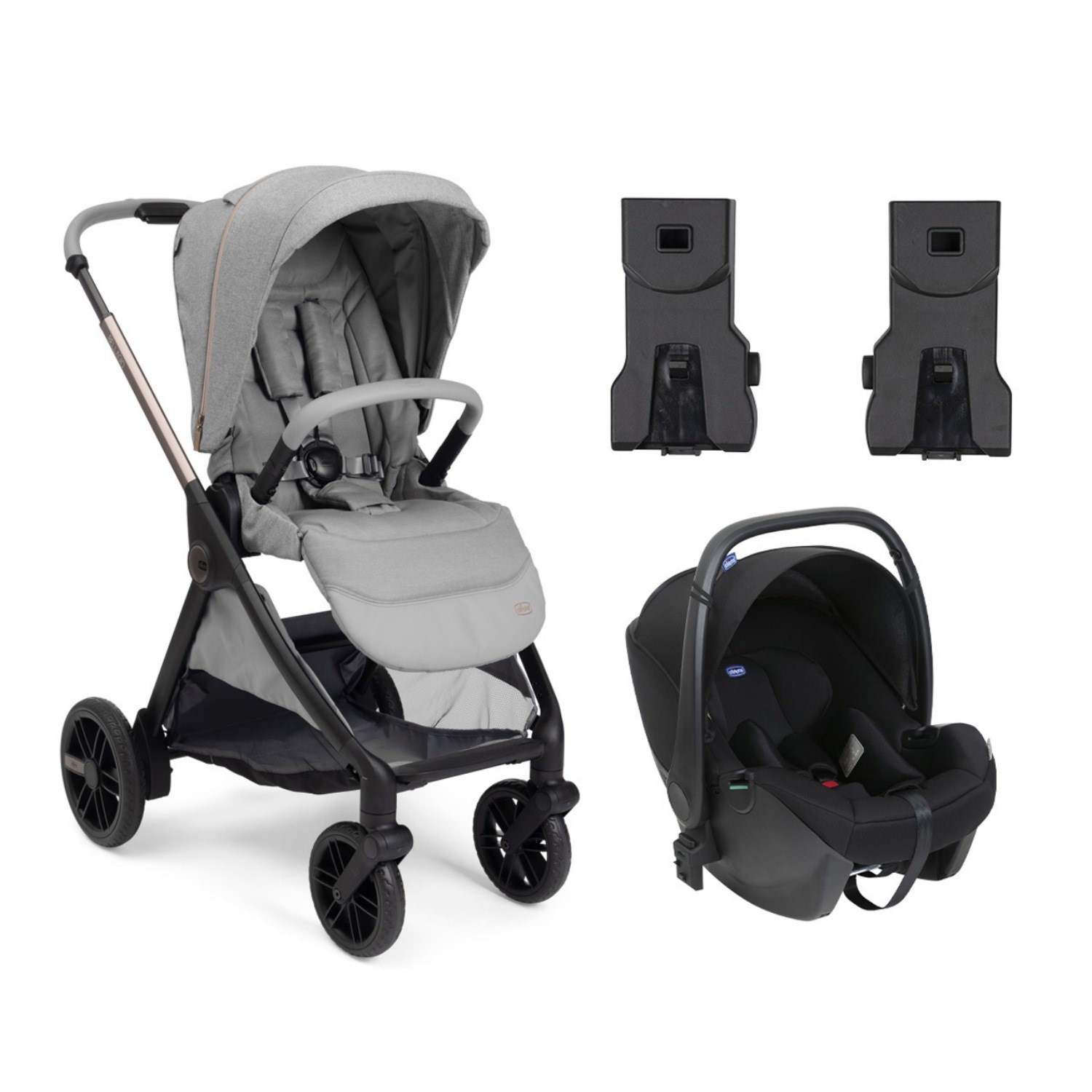 Chicco Duo Bellagio Travel Sistem Bebek Arabası Lunar Rock