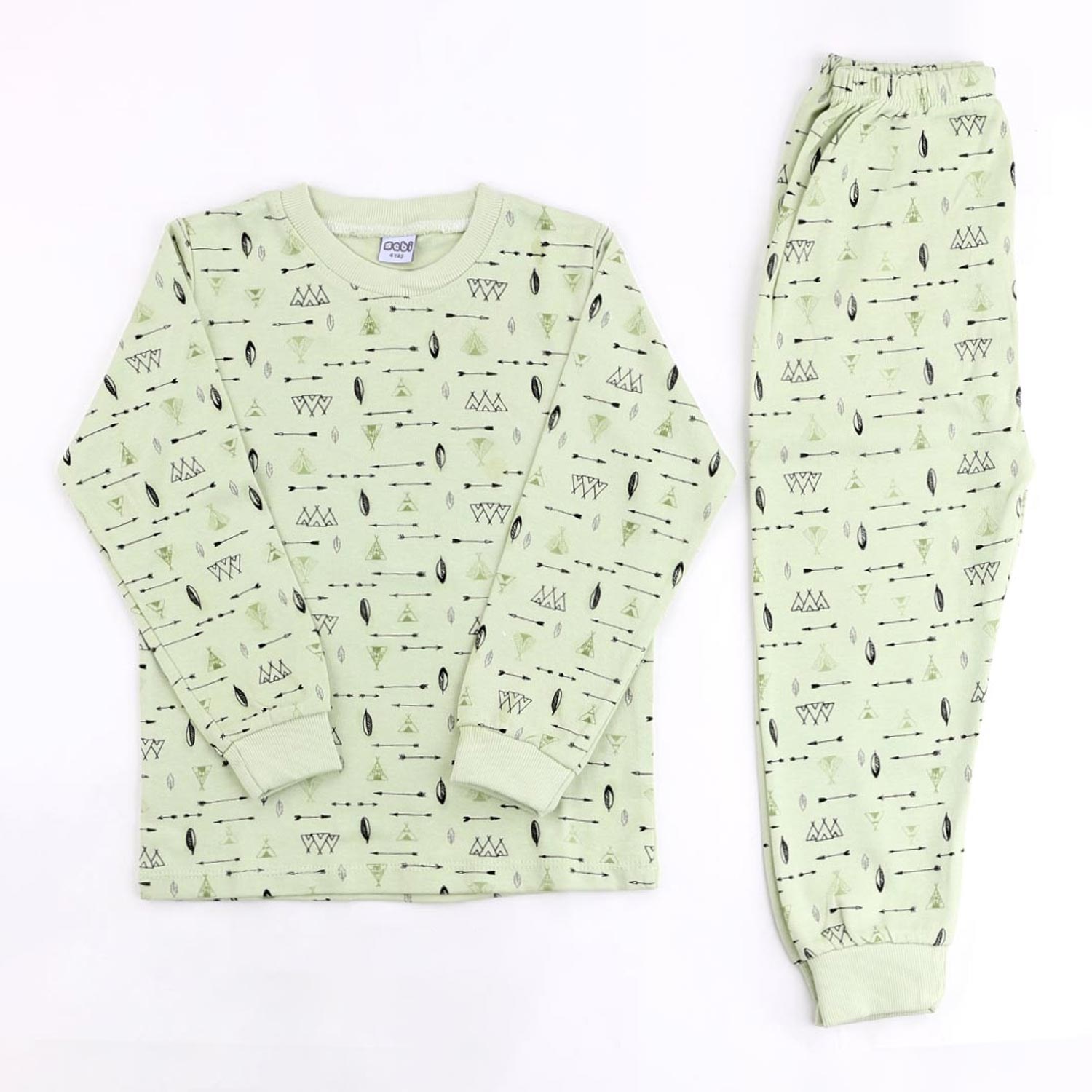 Sebi Bebe Çadır Bebek Pijama Takımı 9130 Yeşil