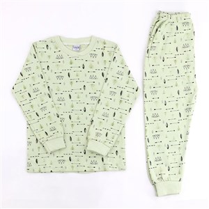 Sebi Bebe Çadır Bebek Pijama Takımı 9130 Yeşil