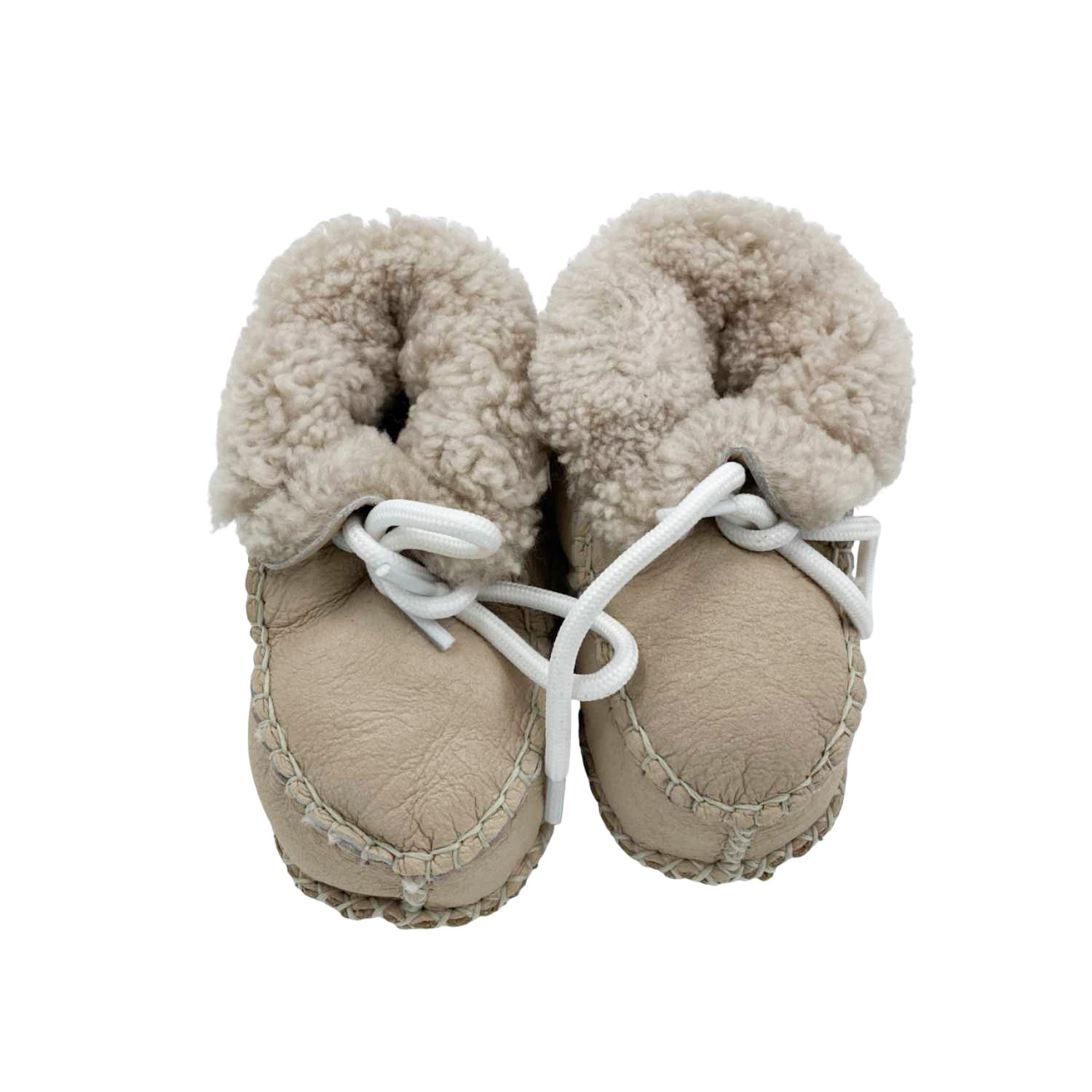 Funny Baby Kürklü Deri Premium Bebek Ayakkabı 4070 Bej