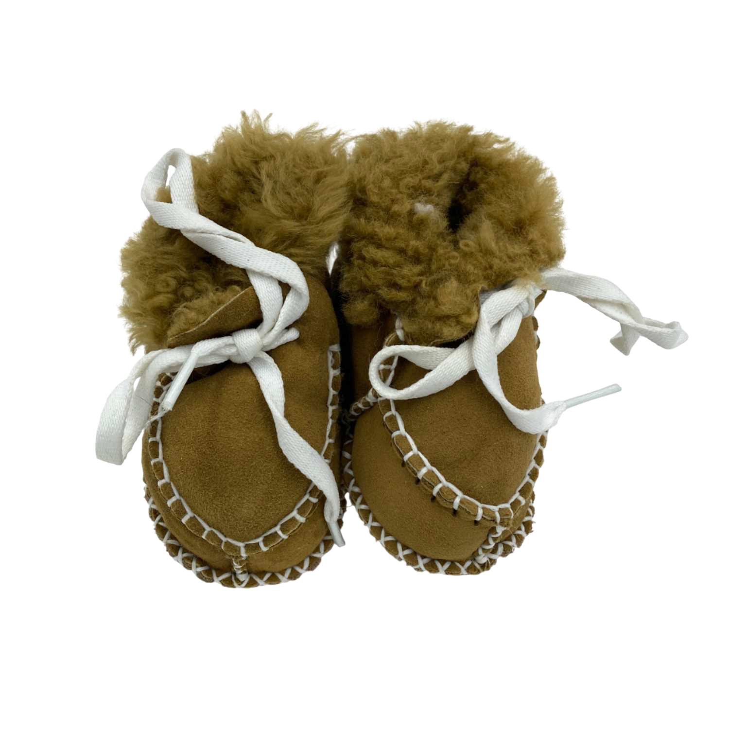 Funny Baby Kürklü Deri Premium Bebek Ayakkabı 4070 Haki