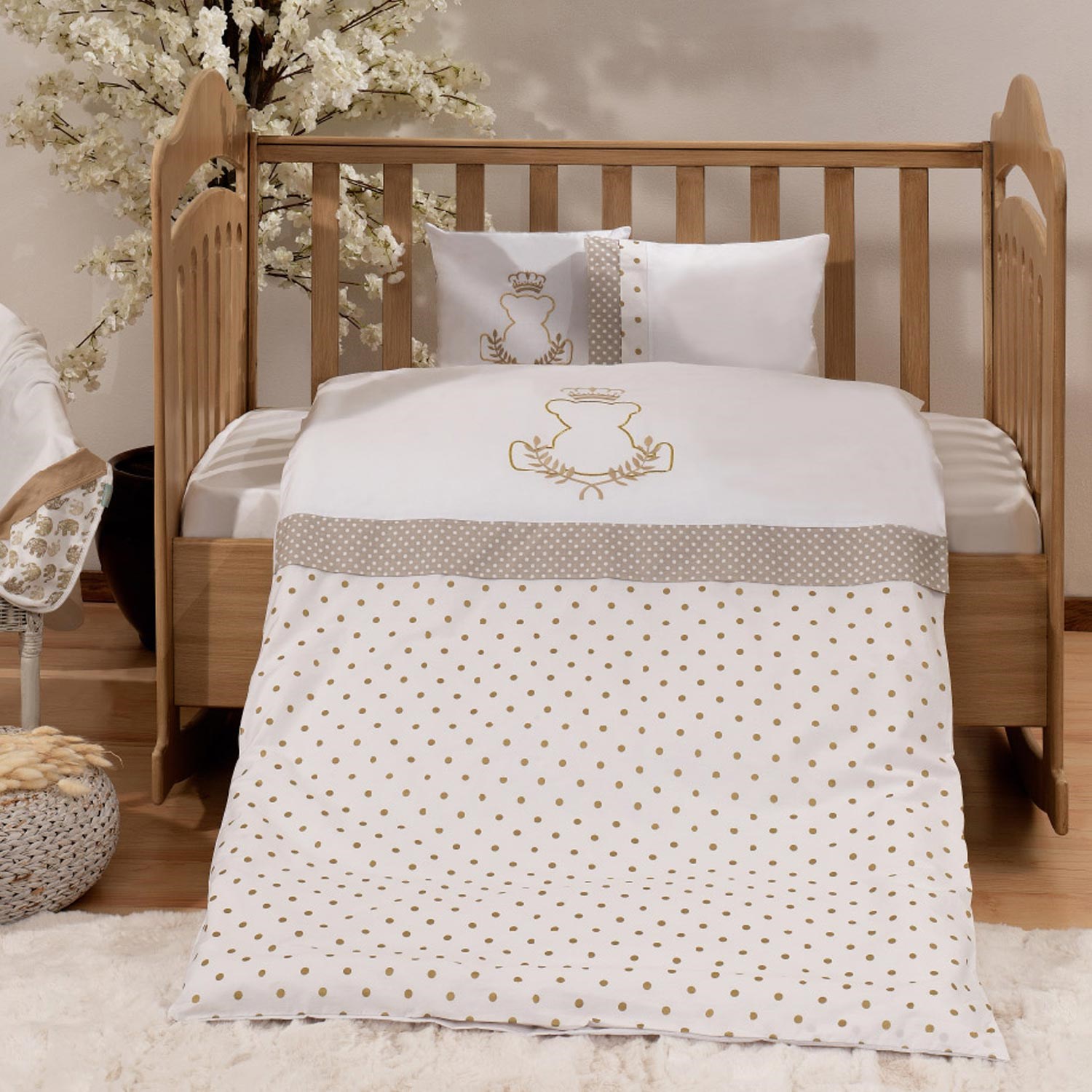 Momishop Gold Nevresim Takımı 100x150 Cm 9300 Cappuccino