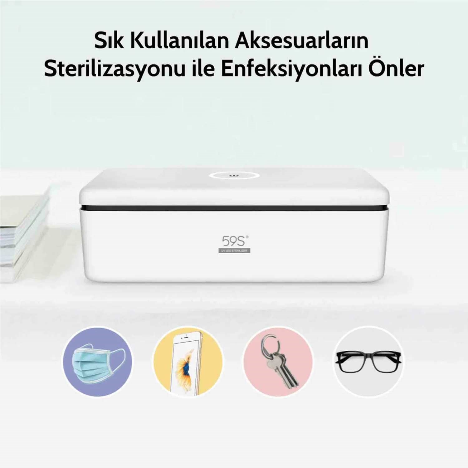 59S S2 Ultraviyole-C Mini Sterilizasyon Kutusu 