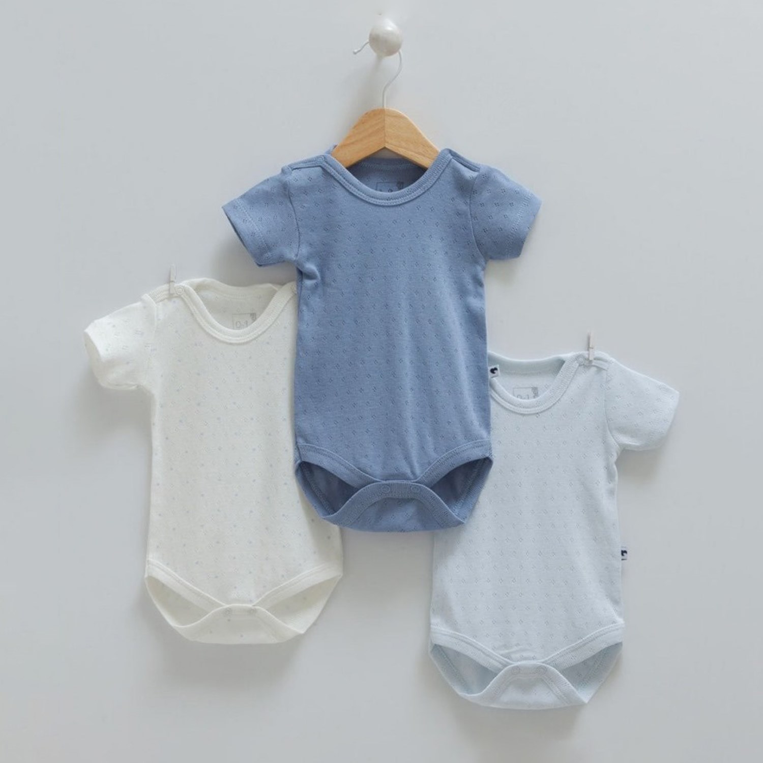 Caramell 3'lü Atlet Body BE1509 Mavi