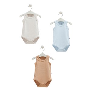Caramell 3'lü Atlet Body BE1509 Açık Gri
