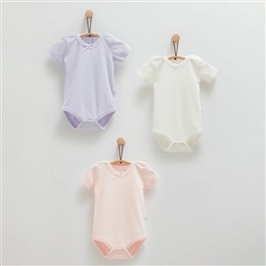 Caramell 3'lü Atlet Body BK1513 Lila