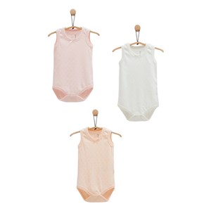 Caramell 3'lü Atlet Body BK1513 Pembe