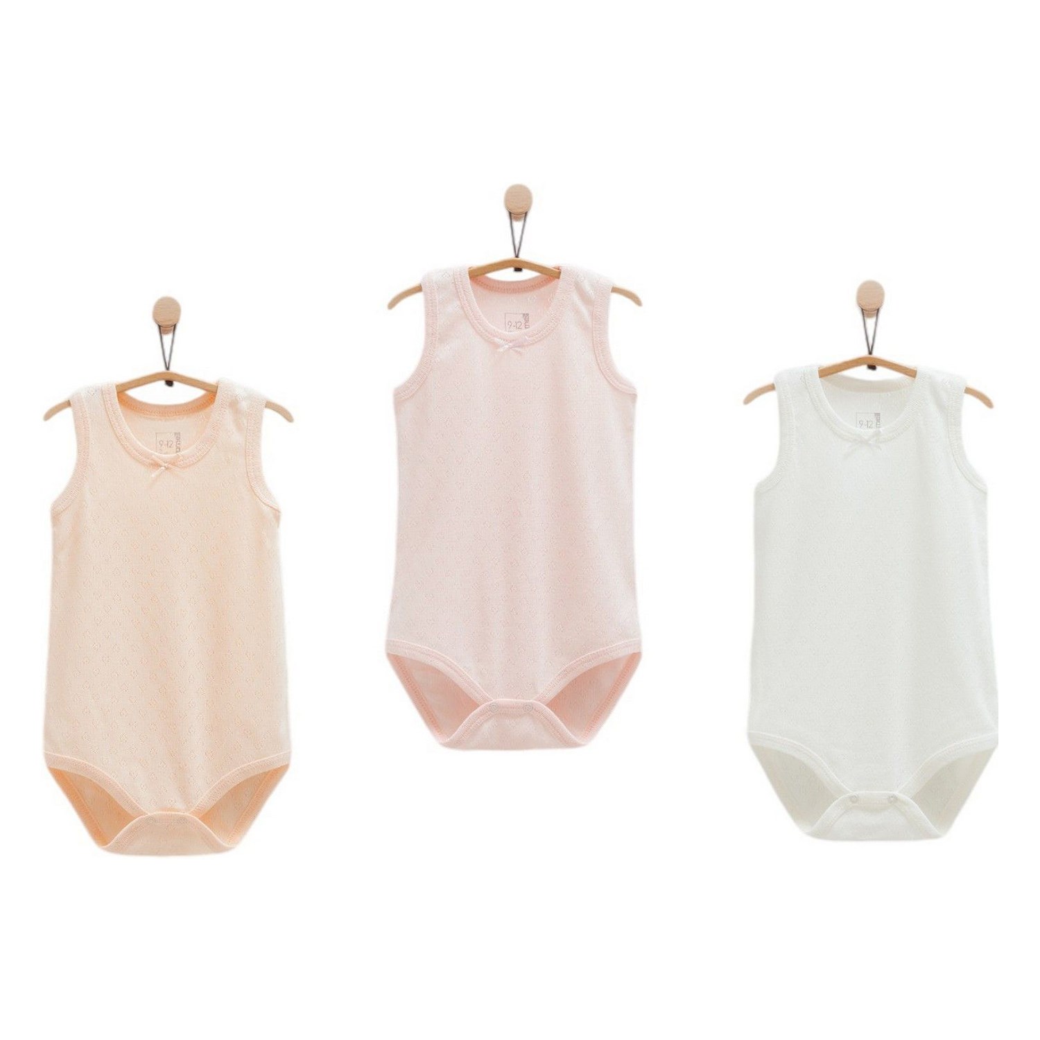 Caramell 3'lü Atlet Body BK1514 Pembe