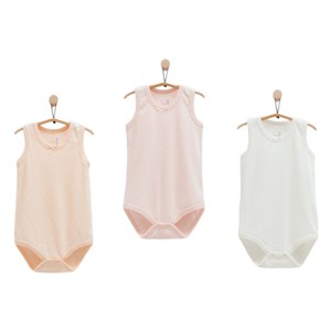 Caramell 3'lü Atlet Body BK1514 Pembe