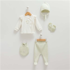 Caramell 5'li Bebek Hastane Çıkış Seti ZK1272 Yeşil