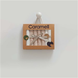 Caramell 7'li Bebek Penye Mendili MND1347 Bej