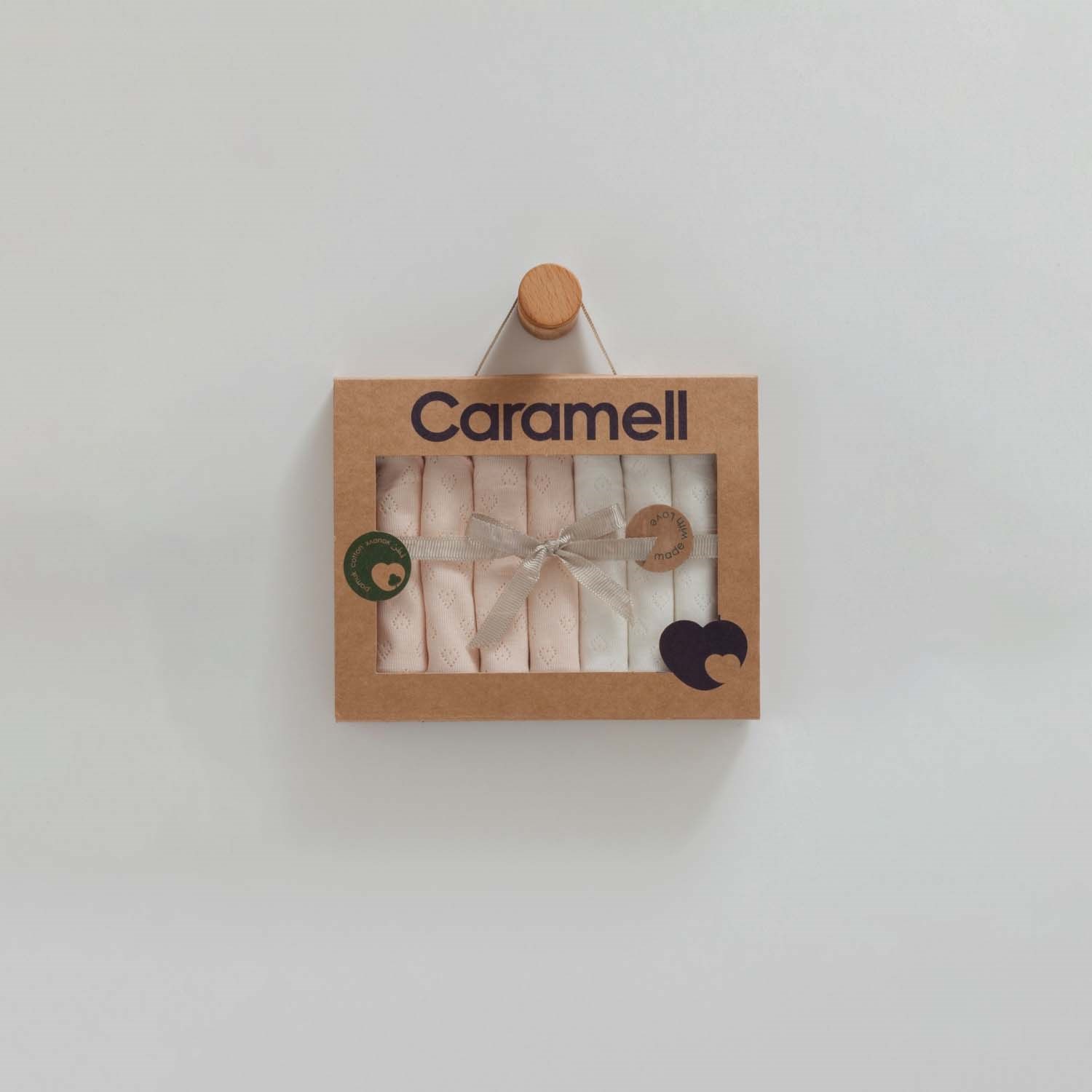 Caramell 7'li Bebek Penye Mendili MND1689 Kayısı