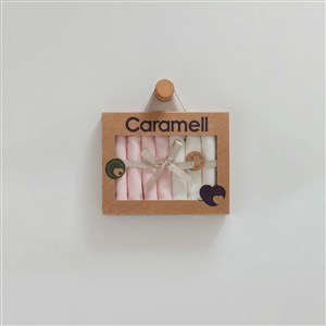 Caramell 7'li Bebek Penye Mendili MND1689 Pembe