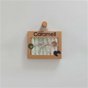 Caramell 7'li Bebek Penye Mendili MND1689 Yeşil