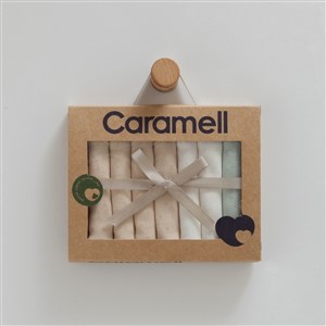Caramell 7'li Bebek Penye Mendili MND1716 Bej