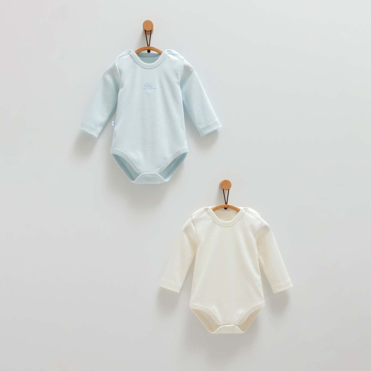 Caramell 2'li Bebek Body BE1430 Mavi