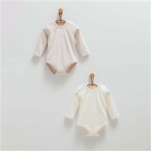 Caramell 2'li Bebek Body BE1430 Gri