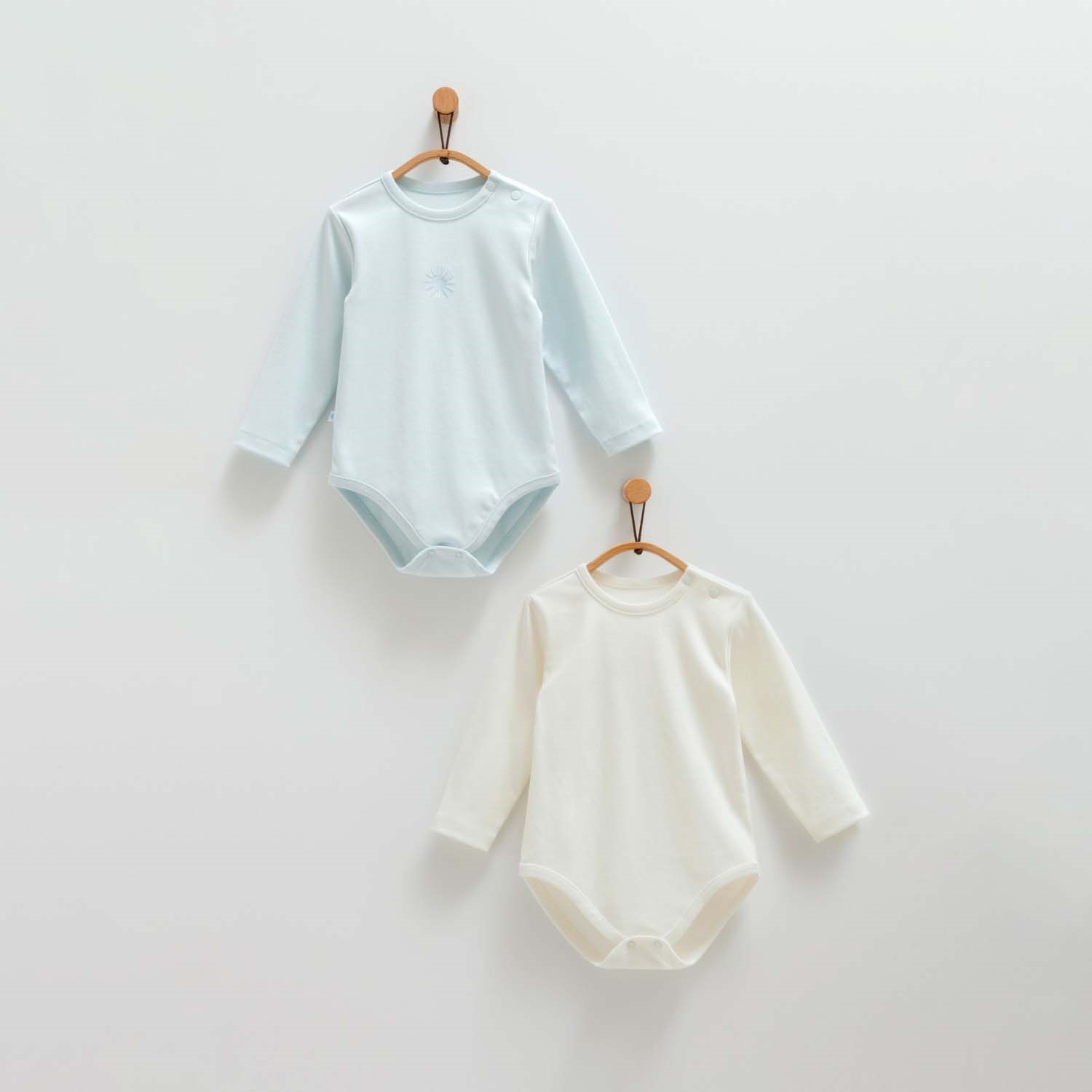 Caramell 2'li Bebek Body BE1431 Mavi