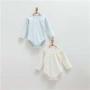 Caramell 2'li Bebek Body BE1431 Mavi