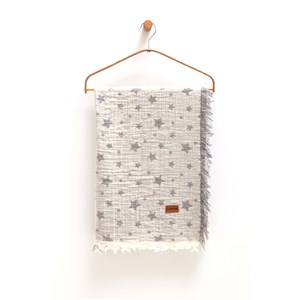Caramell Bebek Müslin Battaniye 100X120 Cm BTE1974 Gri