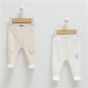 Caramell Patikli Bebek Pantolonu APE1265 Bej