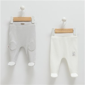 Caramell Patikli Bebek Pantolonu APE1265 Gri
