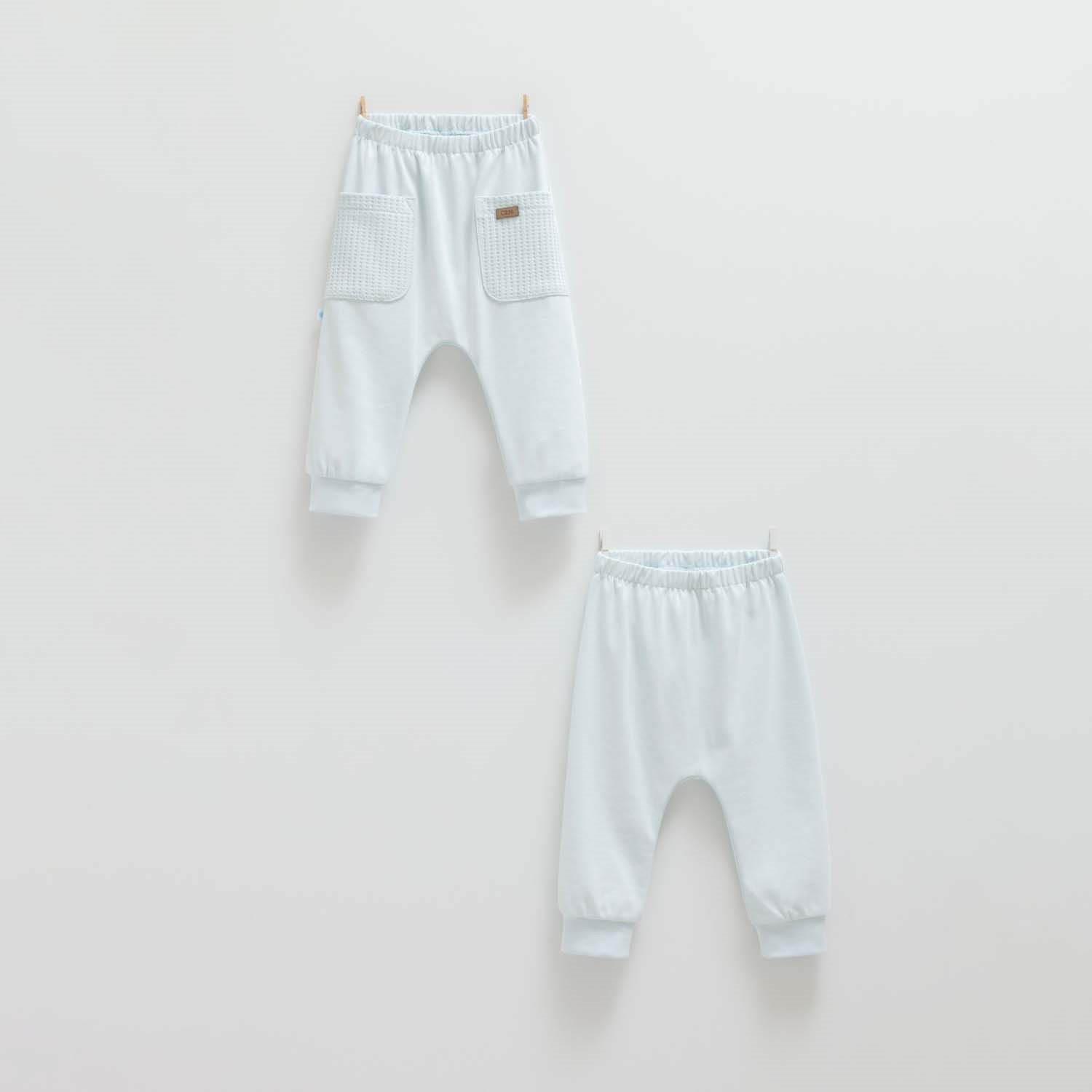 Caramell 2'li Bebek Pantolonu APE1433 Mavi
