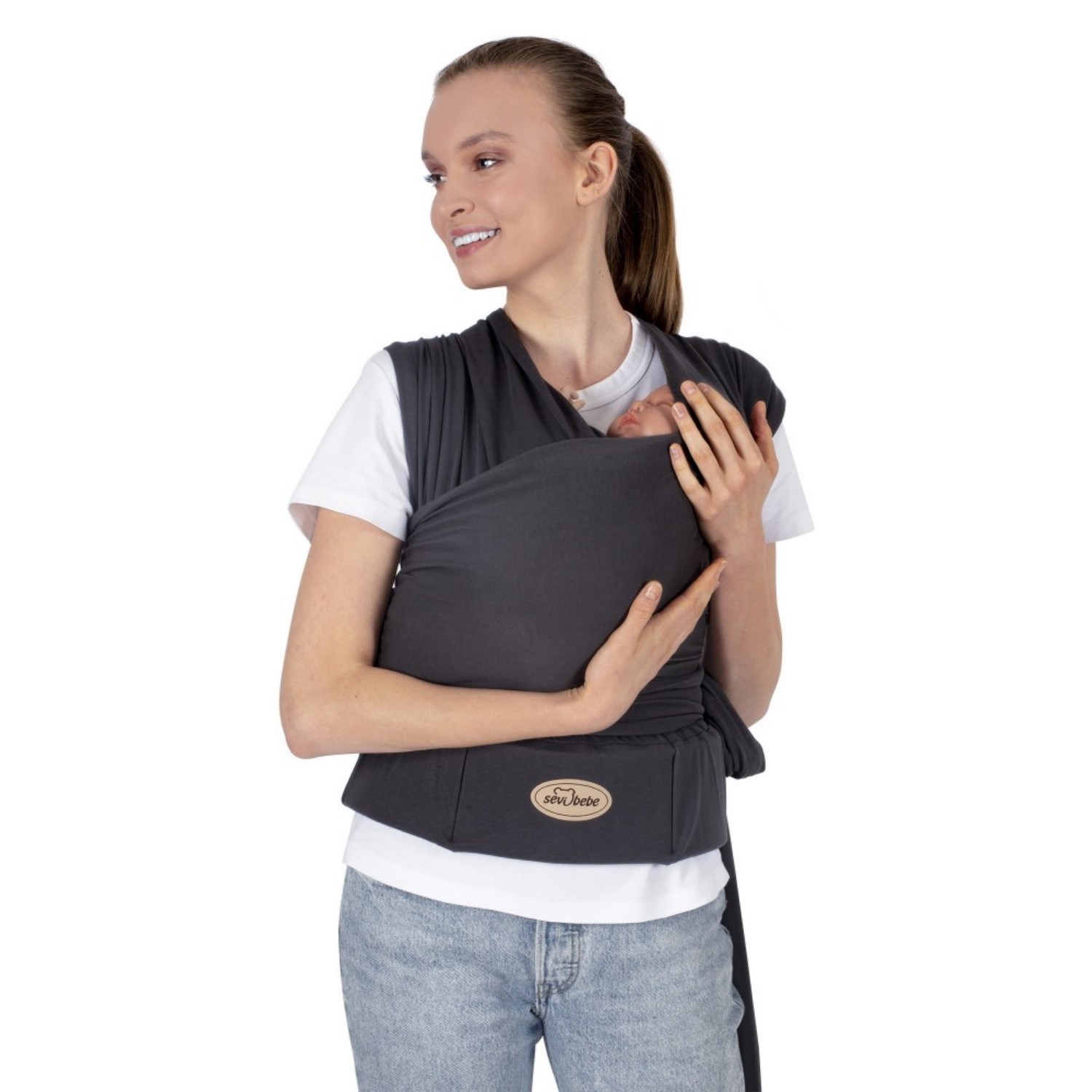 Sevi Bebe Bel Destekli Sling 565 Gri