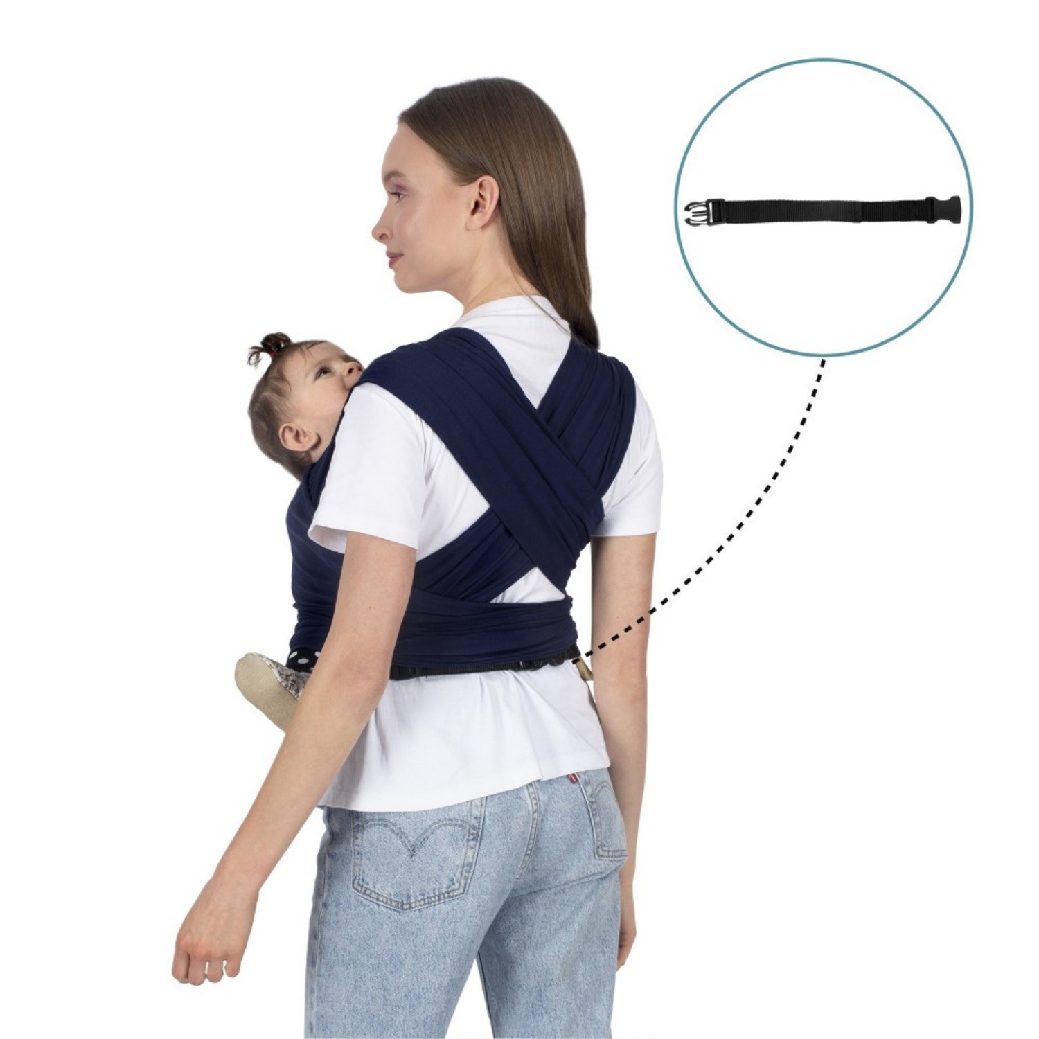 Sevi Bebe Bel Destekli Sling 565 Lacivert