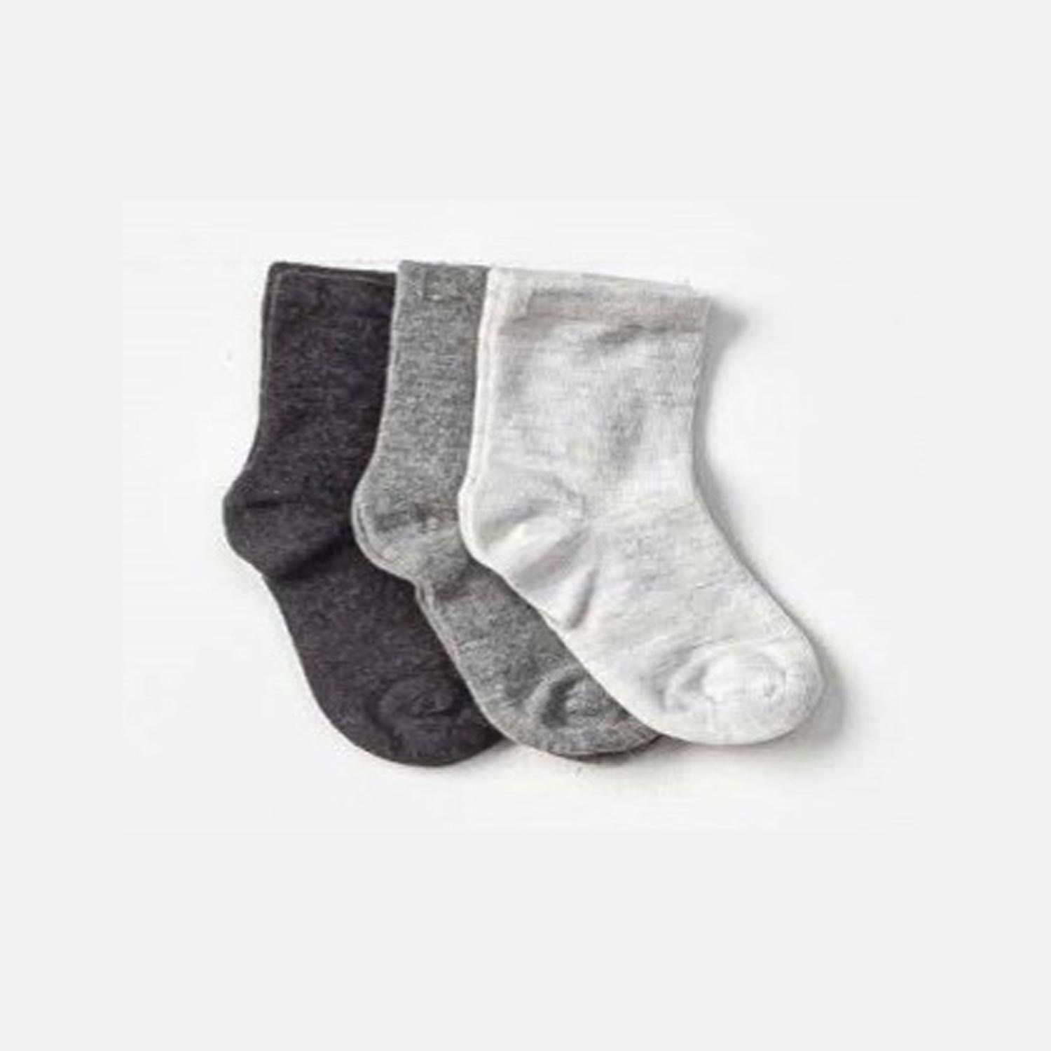 Defne Baby 3'Lü Bebek Çorabı E036-23 Gri