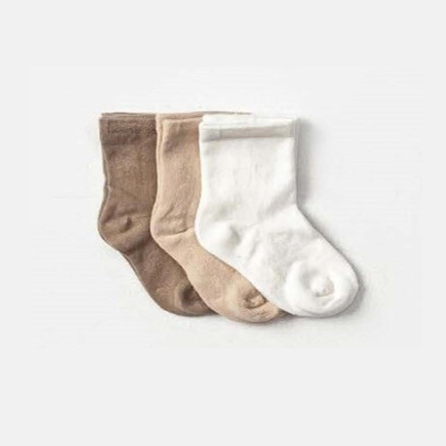 Defne Baby 3'Lü Bebek Çorabı E036-23 Kahverengi