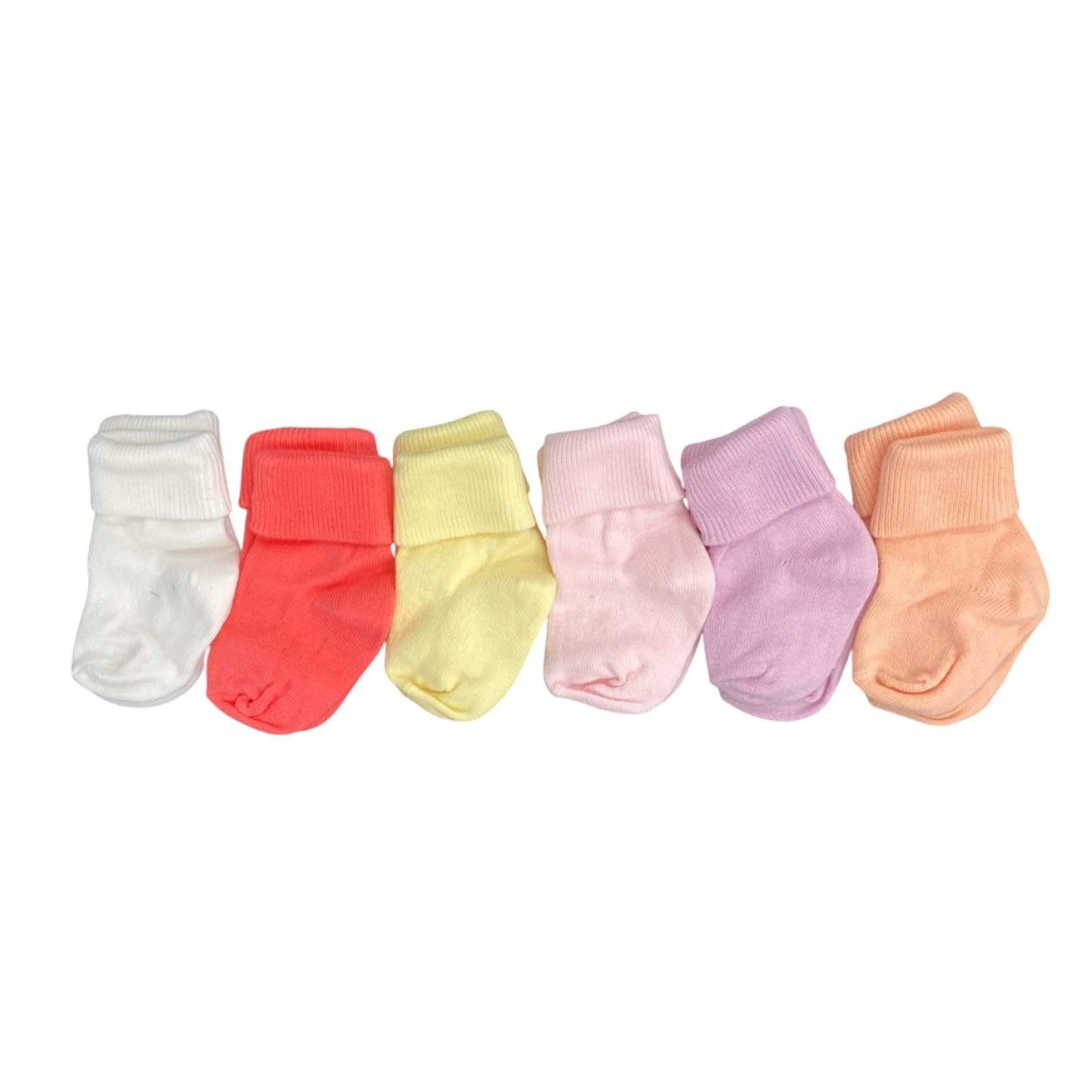 Defne Baby 6Lı Bebek Çorabı 6K006-24 Çok Renkli
