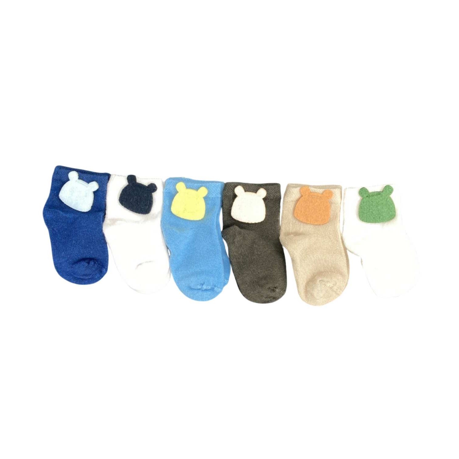 Defne Baby 6Lı Bebek Çorabı 6E003-23 Çok Renkli