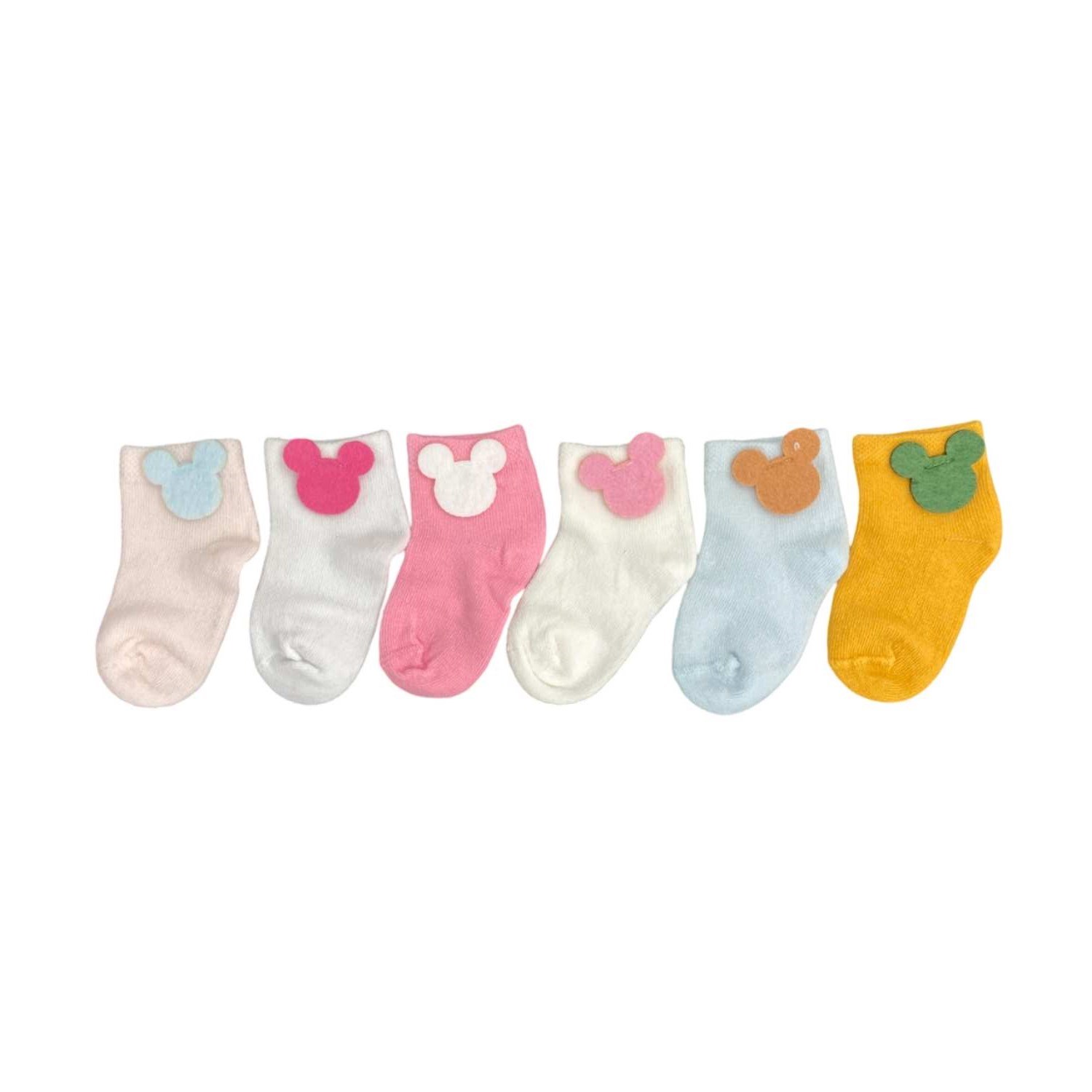 Defne Baby 6Lı Bebek Çorabı 6K003-24 Çok Renkli