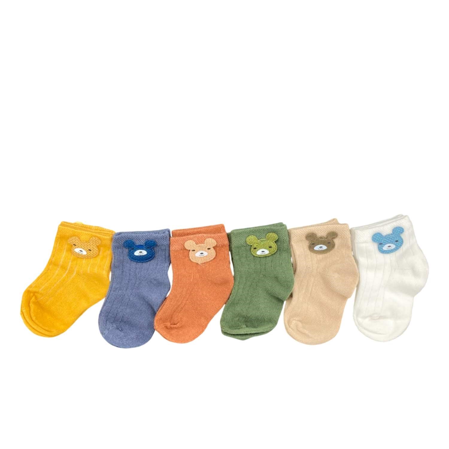 Defne Baby 6Lı Bebek Çorabı 6E002-24 Çok Renkli