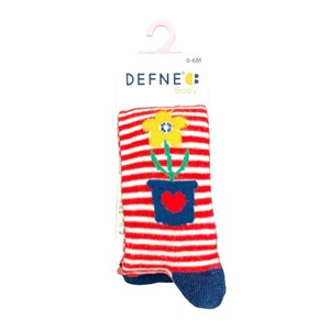 Defne Baby Bebek Külotlu Çorap 021-21 Kırmızı