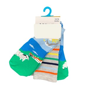 Defne Baby 3lü Bebek Çorabı E021-22 Yeşil