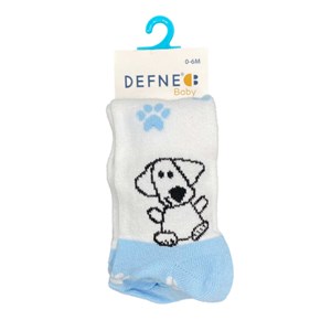 Defne Baby Bebek Külotlu Çorap 004-21 Mavi-Beyaz