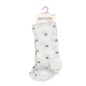 Defne Baby Bebek Külotlu Çorap 019-21 Beyaz