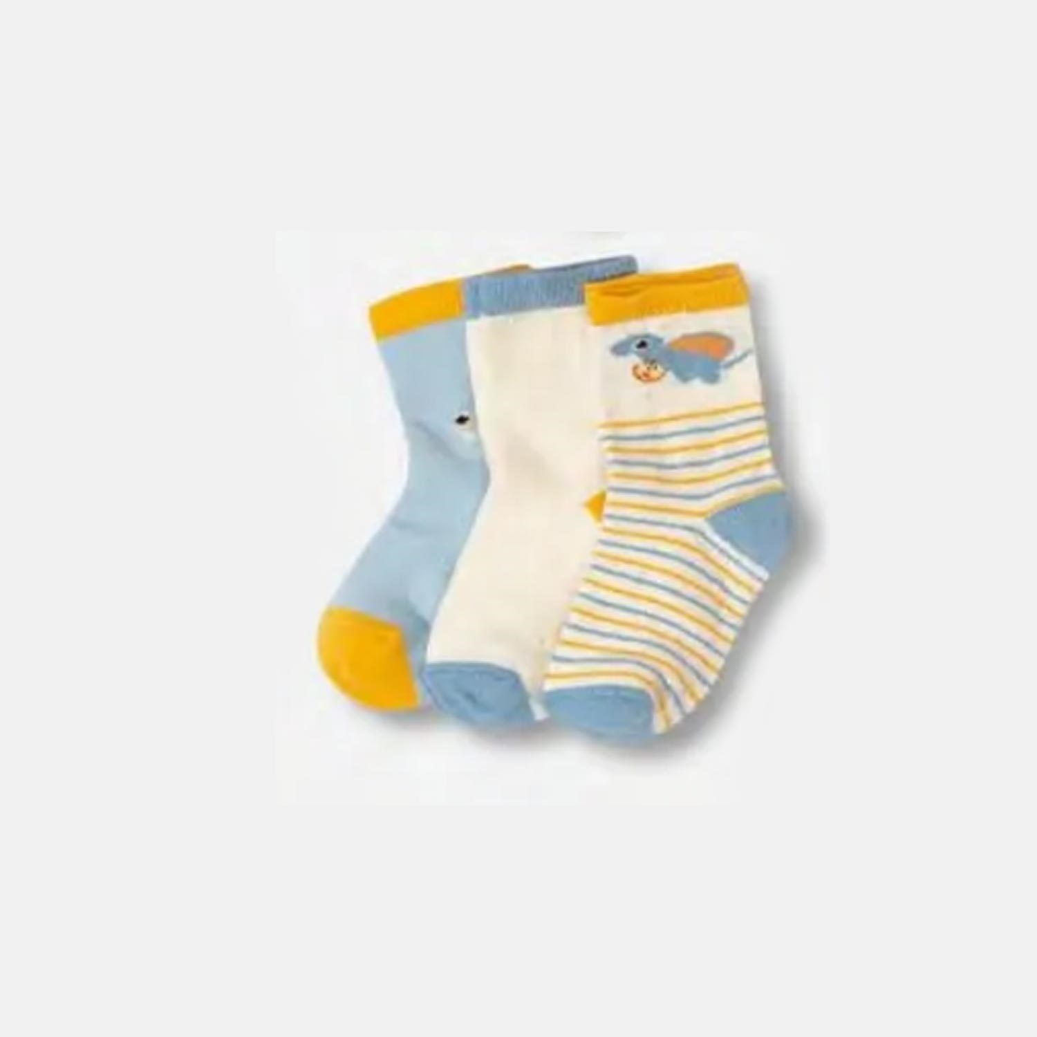 Defne Baby 3Lü Bebek Çorabı 022-22 Mavi