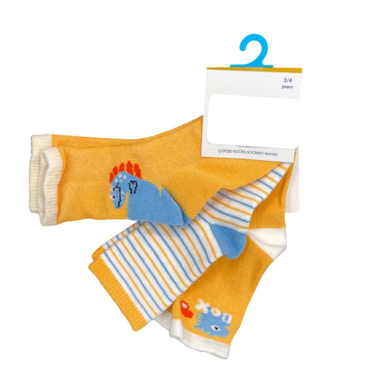Defne Baby 3Lü Bebek Çorabı 022-22 Sarı