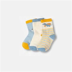 Defne Baby 3Lü Bebek Çorabı 022-22 Mavi