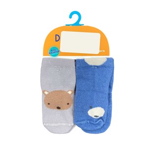Defne Baby 2'li Bebek Çorabı E004-24 Antrasit